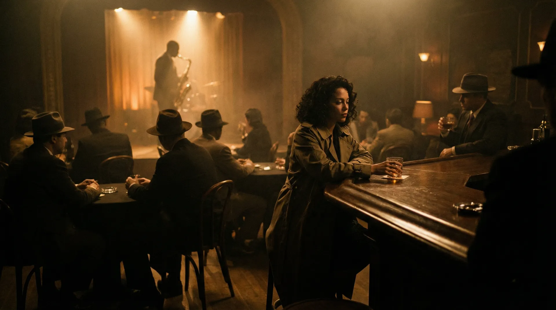 爵士酒吧中的女性 - 媚黑主题 欧美伦理 跨文化电影